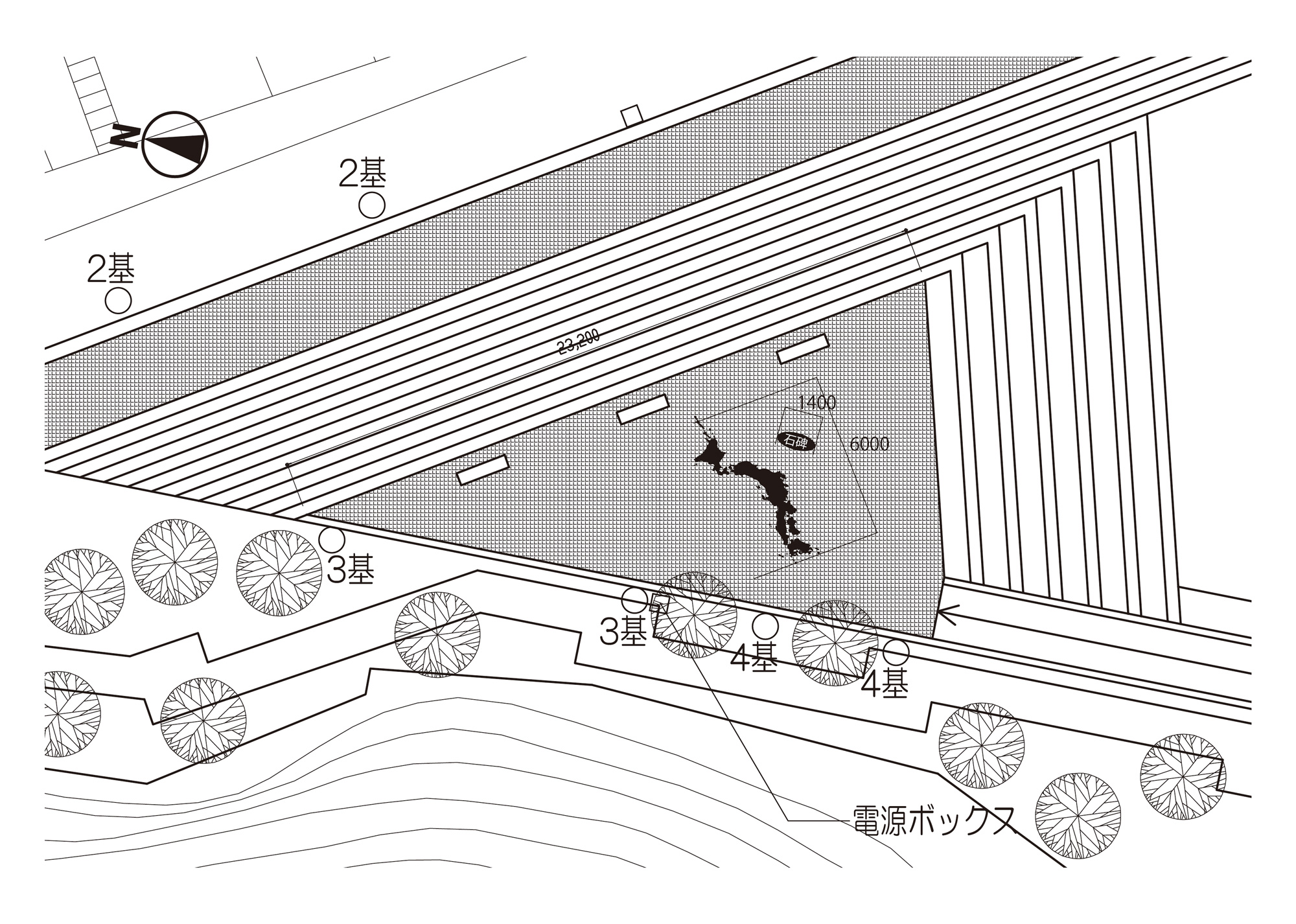 蓄光石の樹脂舗装・工事（施工）の画像1
