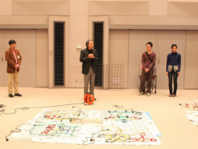 須坂市イルミネーション教室の作品展示